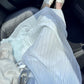 Blue suspender dress new style French temperament A-line skirt R0558