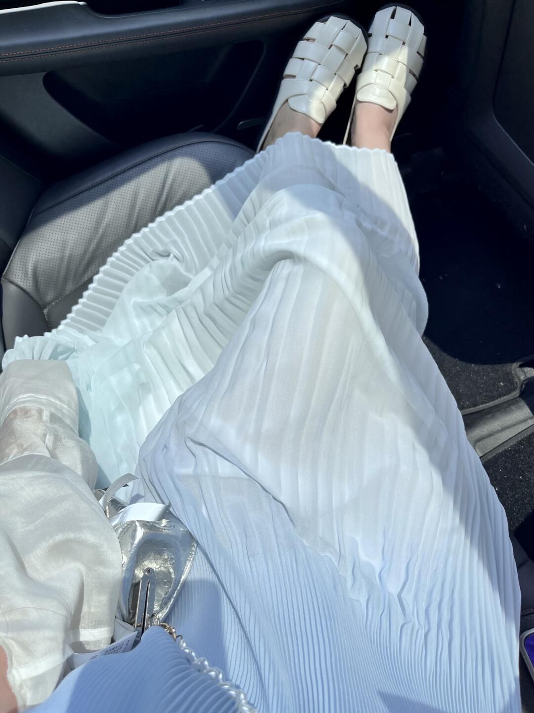 Blue suspender dress new style French temperament A-line skirt R0558