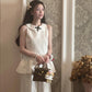 Small suit French sleeveless top straight pants two-piece set a complete outfit R0553
