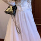 A set of gentle and elegant lace tops and mesh skirts R0516