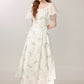 New Chinese style improved floral dress new summer daily commuting long skirt R1944