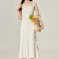 Temperament gentle style white short cardigan with suspenders new sun protection shirt R1948