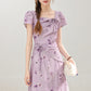 French style purple dress for women, luxury and high-end dress R1947