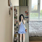 Gentle and sweet style vest dress beautiful loose A-line short skirt R0827