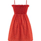 Red polka dot dress sexy hot girl suspenders floral dress summer 2025 new female short style R0080