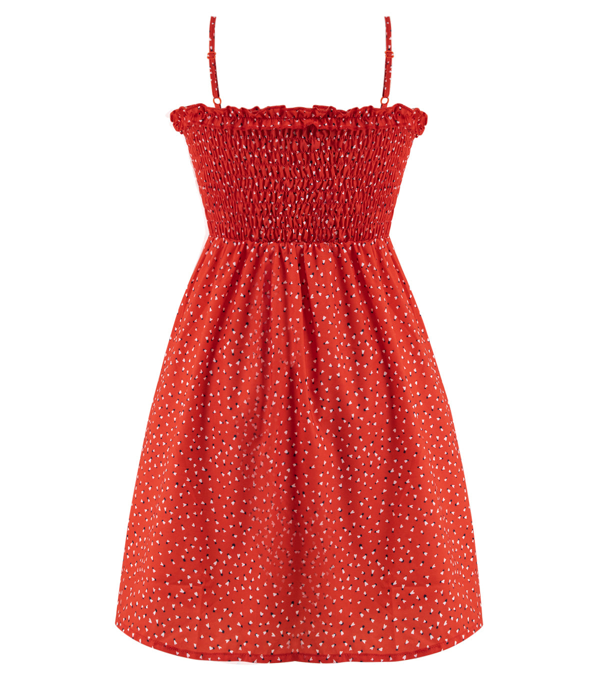Red polka dot dress sexy hot girl suspenders floral dress summer 2025 new female short style R0080