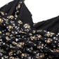 2025 black floral dress irregular tea break skirt short skirt hot girl waist suspender skirt R0099