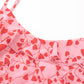 Tea break French style split floral suspender dress 2025 new slim v-neck sexy holiday style dress R0177