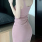 Pure desire style hot girl short skirt slim fit bottom sexy hip skirt waist slimming suspender dress R0151
