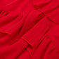 Whitening little red dress suspender dress new style ruffled high-grade waist short skirt R0085