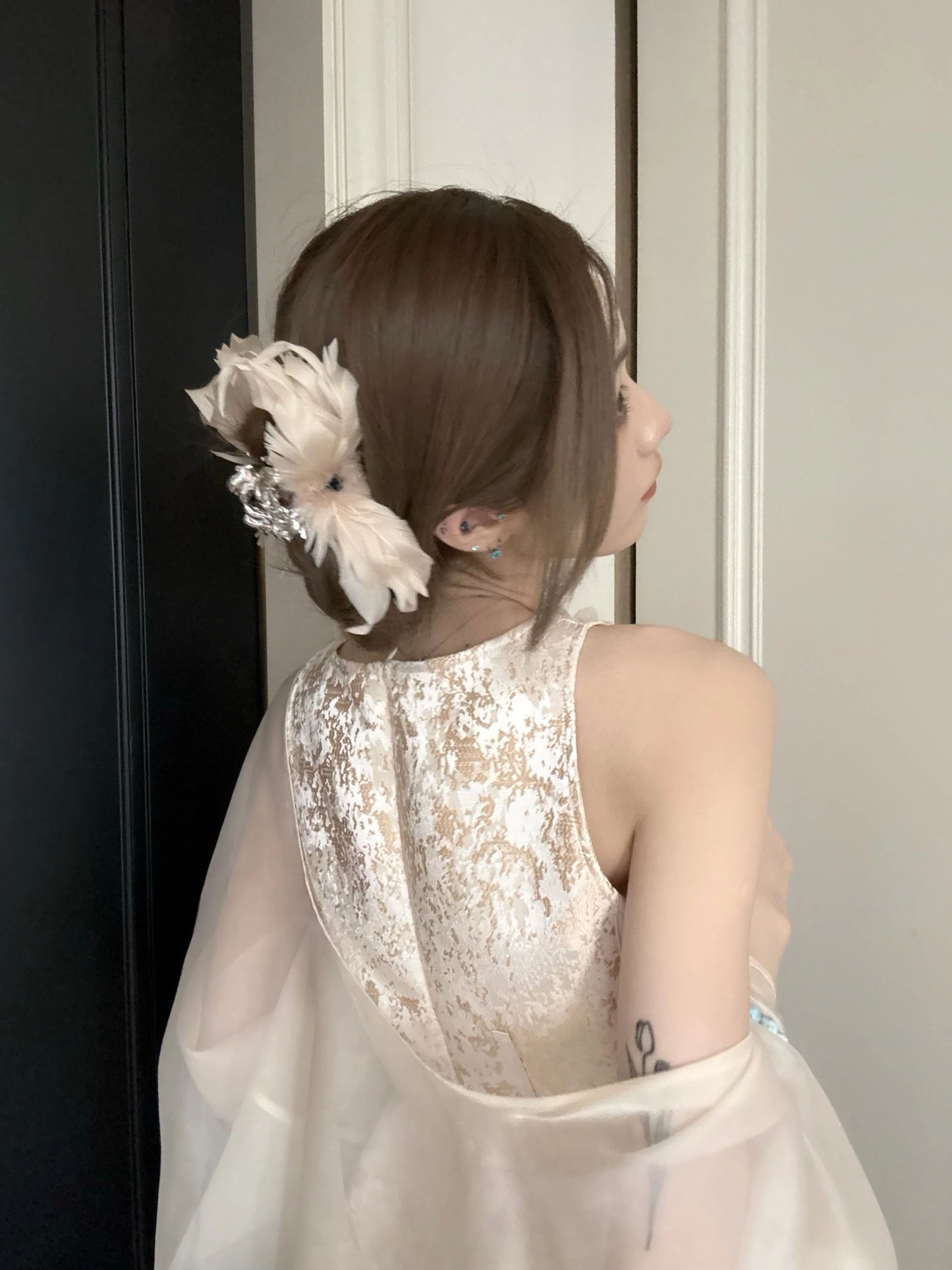 Gentle temperament super beautiful jacquard vest shawl skirt three-piece suit 2025 R0848