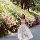 French retro palace style satin suspender long dress with large skirt R5066