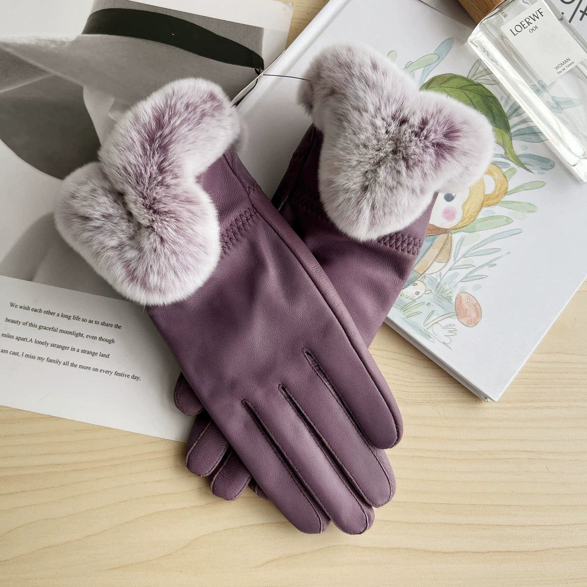 leather gloves for women winter leather gloves windproof       S6208