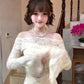 Gentle style lace one-shoulder dress beautiful waist slim hip skirt 2025 new R0855