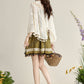 Han element green suspender dress 2025 temperament wear short skirt R1949