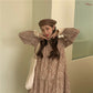2025 new floral plus velvet dress bottoming skirt loose long skirt long skirt R1483
