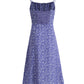 French long purple 2025 summer new temperament sling floral dress R2644
