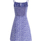 French holiday style short purple 2025 new suspender dress R2645