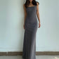 Temperament high-grade pure desire style suspender long skirt female summer new hip fishtail dress R3047