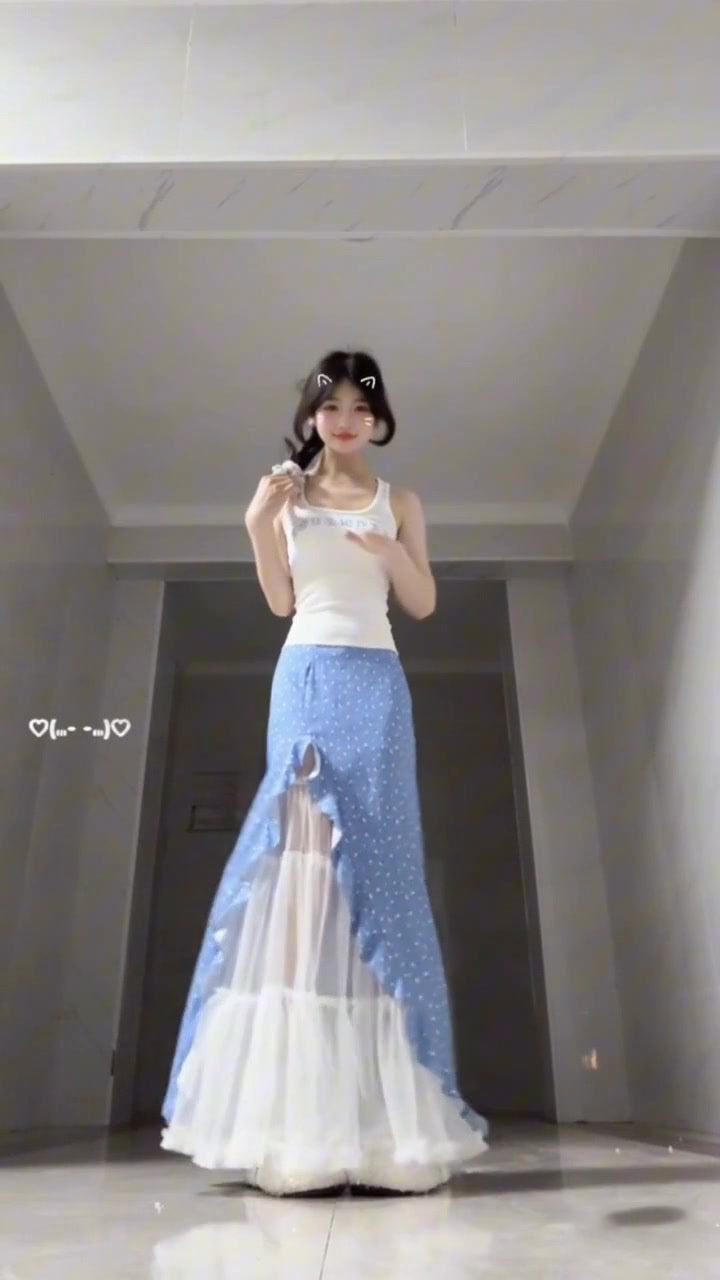 Suit white camisole faux two piece skirt two piece suit R0650