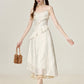 French high-end white thin sun protection shirt new cardigan with suspenders R1961