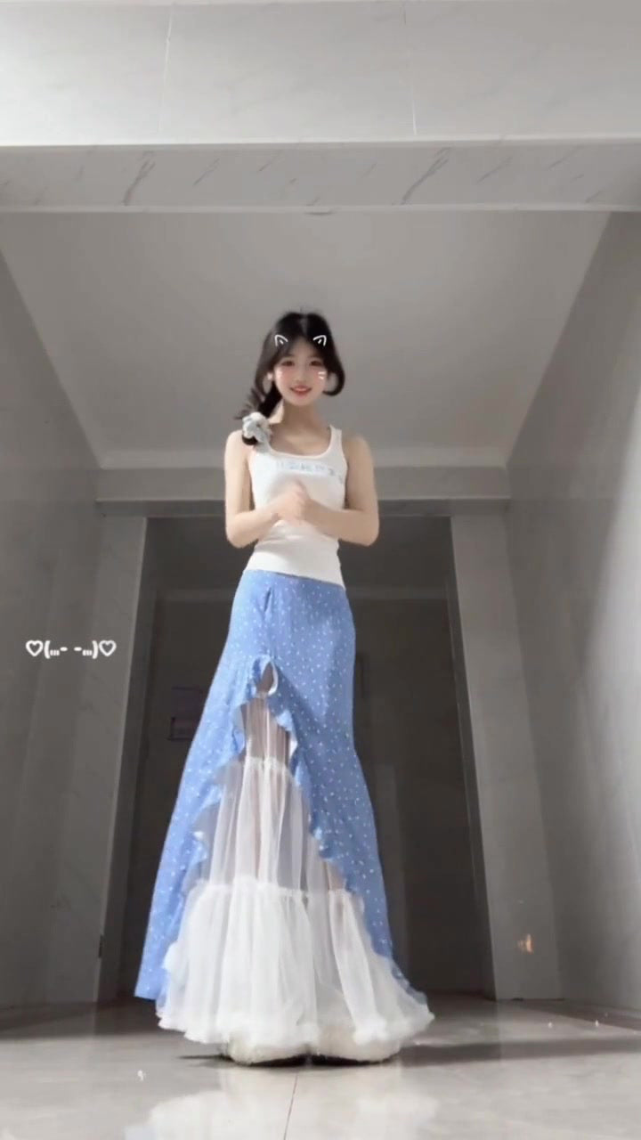 Suit white camisole faux two piece skirt two piece suit R0650