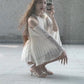 Temperament three-dimensional flower halter neck dress beautiful waist A-line short skirt R0653