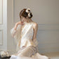 Gentle temperament super beautiful jacquard vest shawl skirt three-piece suit 2025 R0848