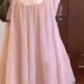Gentle temperament pink mesh suspender dress high-grade loose A-line short skirt R0820