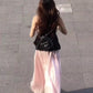 2025 suit outfit waist bud suspender top pink skirt two-piece suit R0520