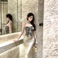 Temperament exquisite tube top halter neck dress beautiful waist hip skirt R0858