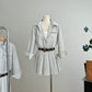 Old Money Style Long Sleeve Striped Shirt Dress R2092