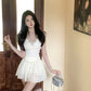 High-end halter neck rhinestone design sleeveless top for petite high waist slimming hip skirt suit R3673
