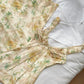 French backless suspender skirt summer waist slim fishtail skirt hip floral long skirt R2185