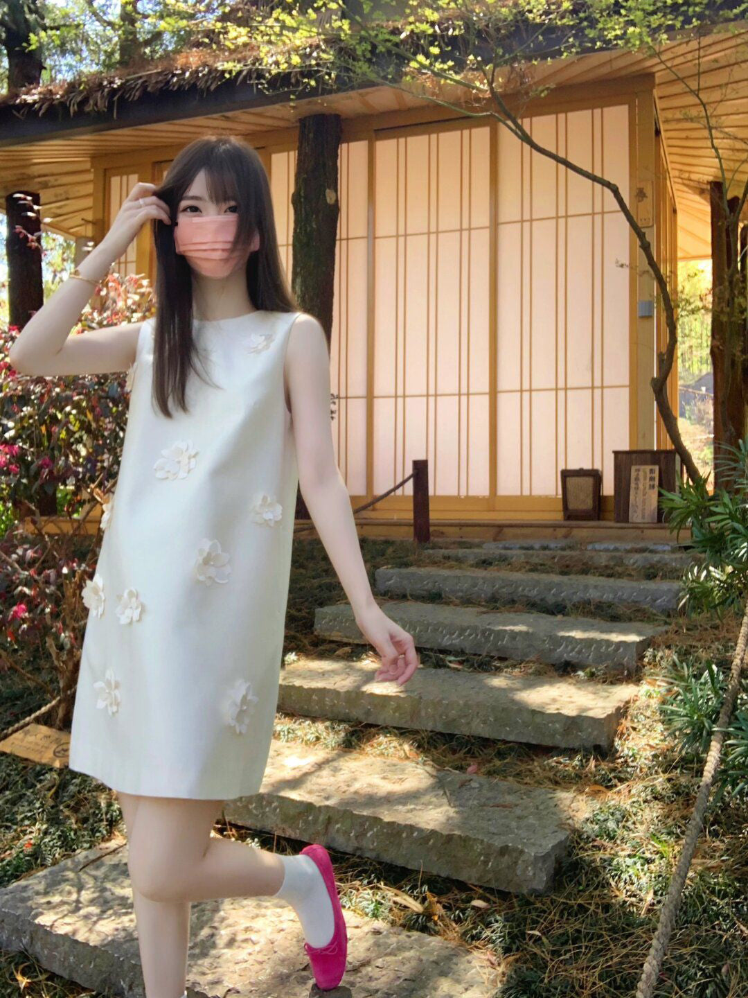 Sleeveless dress for women new style gentle style niche design a beautiful small skirt R0773