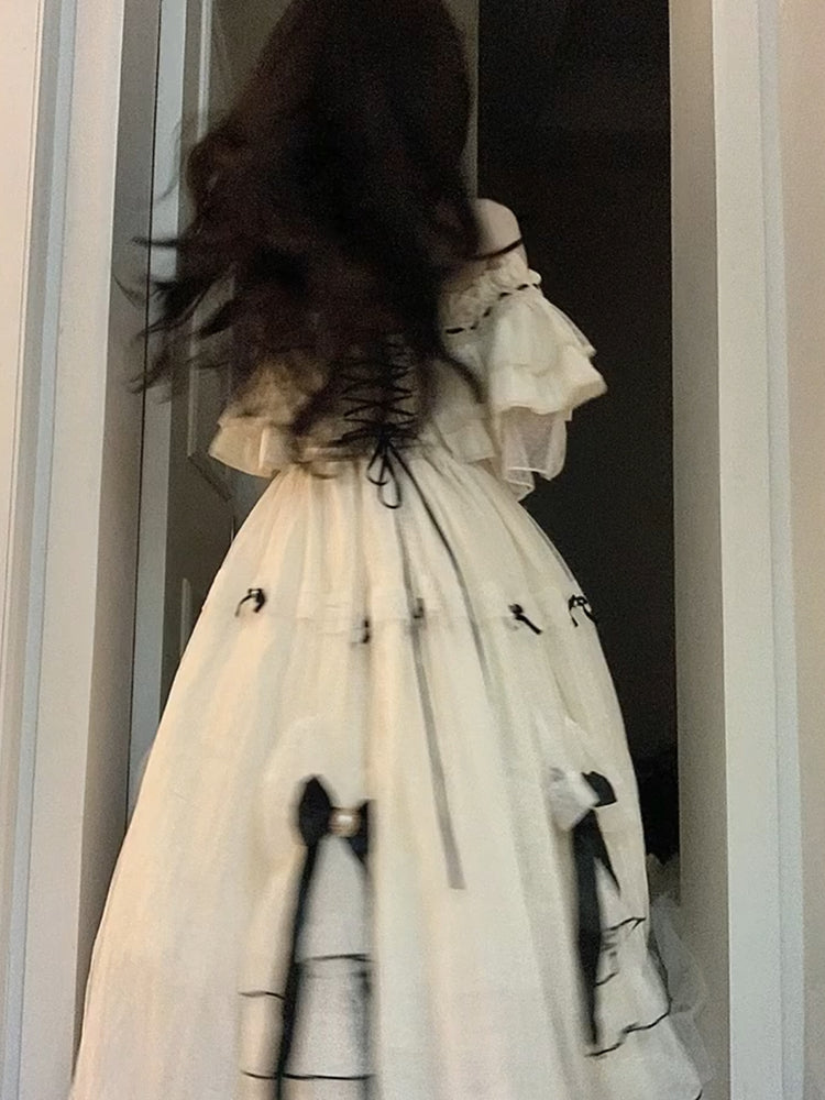 Sweet lady gorgeous style color dress lolita bride dress runaway princess dress R1687