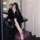 Birthday party dress high-end niche temperament sexy v-neck dress R1787