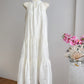 French button jacquard halter dress summer sleeveless swing holiday long dress R2004
