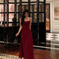 red suspender dress new retro sleeveless A-line party dress      S5545