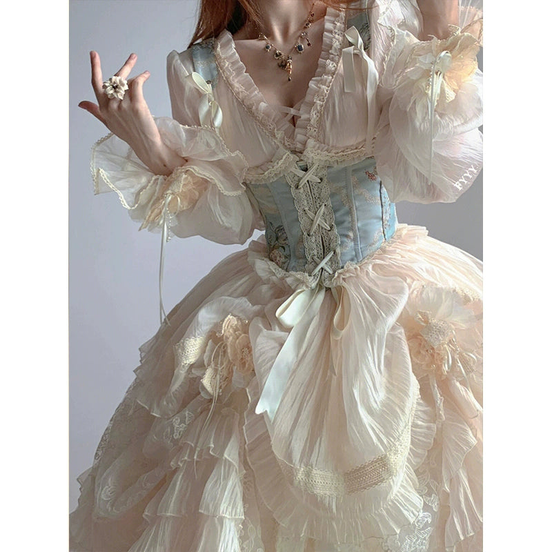 Lolita gorgeous suit women's dress sweet and elegant Halloween princess dress     S5562