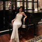 White pleated suspender dress new design party dress    S5526