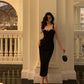 Black suspender dress new style fashionable party dress      S5547