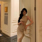 Classical printed dress new retro party dress      S5565