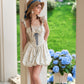 Sweet design bud skirt French ballet style short dress for petite homecoming dress R5149