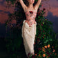 French retro palace design lace splicing tube top dress fishbone skirt homecoming dress R5143