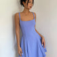 High-grade simple backless suspender dress for women summer lace-up short skirt R3044