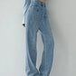 SEAM DETAIL WASHED BOYFRIEND JEANS      S2823