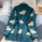Cute sheep pattern sweater long sleeve sweater sweater coat spring and autumn clothing     S2516