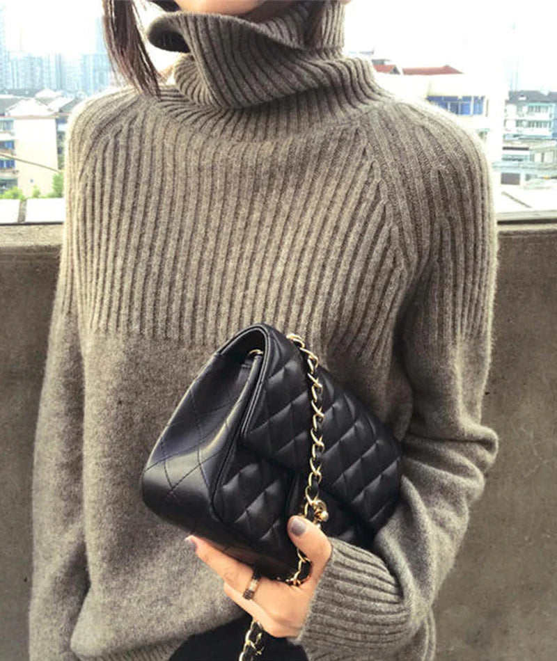 Sweater fashion turtleneck sweater      S2521