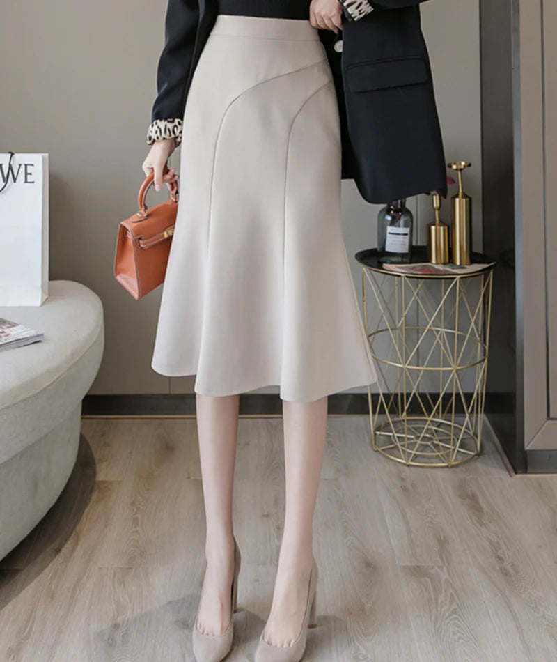 Elegant ruffle skirt wrap hip skirt       S2822